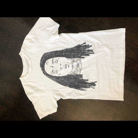 Editorial boutique Lil Wayne white t-shirt - Picture 2 of 5